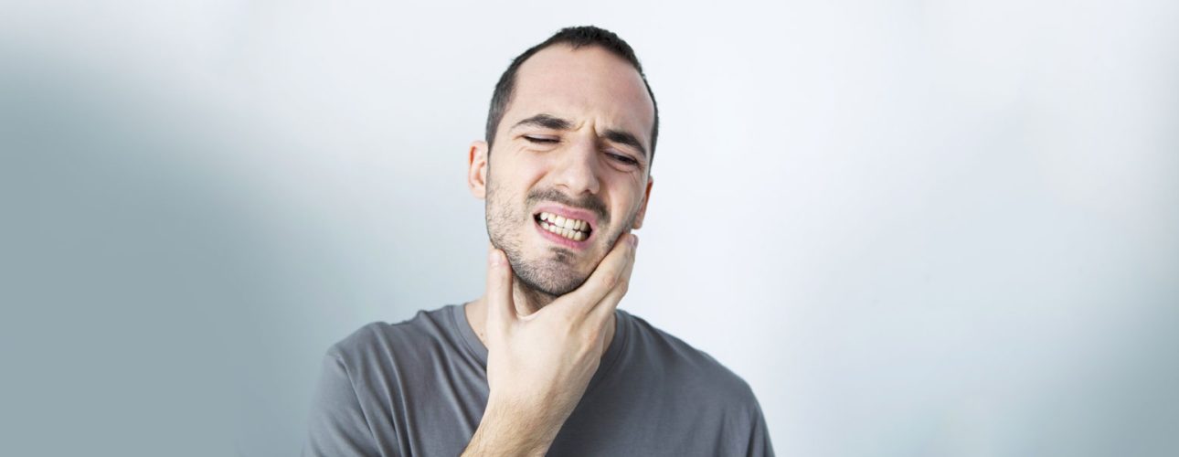 A man having dental problem